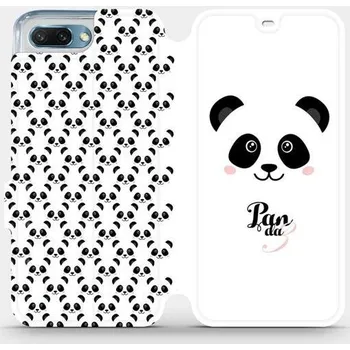 Pouzdro na mobilní telefon Flipové pouzdro Mobiwear - Honor 10 - M030P Panda Amálka (Knížkové flip pouzdro, obal, kryt na mobil Honor 10 - M030P Panda Amálka, materiál Umělá kůže + TPU - ochrana 360°, stojánek, silikonová vanička, magnetické zavírání)
