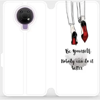 Pouzdro na mobilní telefon Flipové pouzdro Mobiwear - Nokia G10 - M046P Be yourself (Knížkové flip pouzdro, obal, kryt na mobil Nokia G10 - M046P Be yourself, materiál Umělá kůže + TPU - ochrana 360°, stojánek, silikonová vanička, magnetické zavírání)