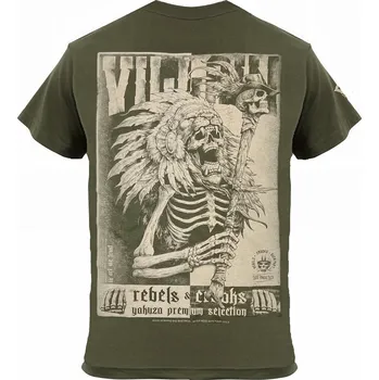 Pánské oblečení YAKUZA PREMIUM Tričko YAKUZA PREMIUM 3605 REBELS & CROOKS oliva