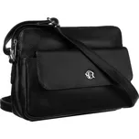 Rovicky Černá crossbody taška se stříbrným kováním R-TSL-10-CPDM Velikost: ONE SIZE