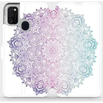 Pouzdro na mobilní telefon Flipové pouzdro Mobiwear - Samsung Galaxy M21 - M008S Mandala (Knížkové flip pouzdro, obal, kryt na mobil Samsung Galaxy M21 - M008S Mandala, materiál Umělá kůže + TPU - ochrana 360°, stojánek, silikonová vanička, magnetické zavírání)