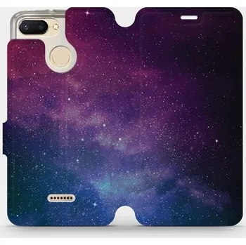 Pouzdro na mobilní telefon Flipové pouzdro Mobiwear - Xiaomi Redmi 6 - V147P Mlhovina (Knížkové flip pouzdro, obal, kryt na mobil Xiaomi Redmi 6 - V147P Mlhovina, materiál Umělá kůže + TPU - ochrana 360°, stojánek, silikonová vanička, magnetické zavírání)