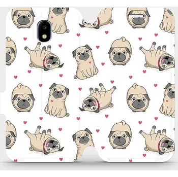 Pouzdro na mobilní telefon Flipové pouzdro Mobiwear - Samsung Galaxy J5 2017 - M097P Mopsíci (Knížkové flip pouzdro, obal, kryt na mobil Samsung Galaxy J5 2017 - M097P Mopsíci, materiál Umělá kůže + TPU - ochrana 360°, stojánek, silikonová vanička, magnetické zavírání)