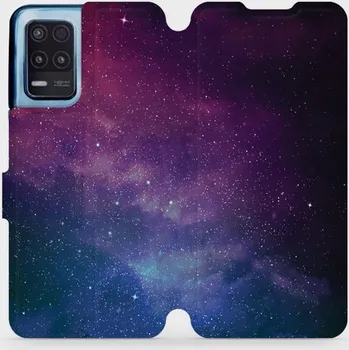 Pouzdro na mobilní telefon Flipové pouzdro Mobiwear - Realme 8 5G - V147P Mlhovina (Knížkové flip pouzdro, obal, kryt na mobil Realme 8 5G - V147P Mlhovina, materiál Umělá kůže + TPU - ochrana 360°, stojánek, silikonová vanička, magnetické zavírání)