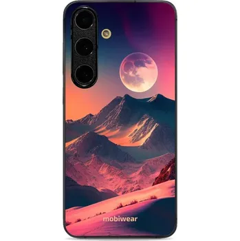Pouzdro na mobilní telefon Lesklý kryt Mobiwear Glossy - Samsung Galaxy S24 FE - G008G Pahorky s měsícem (Prémiové lesklé pouzdro, obal, kryt Mobiwear Glossy na mobil Samsung Galaxy S24 FE - G008G Pahorky s měsícem, materiál Plast + TPU silikon - krytí po všech stranách,)