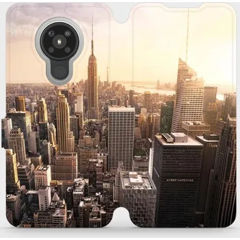 Pouzdro na mobilní telefon Flipové pouzdro Mobiwear - Nokia 5.3 - M138P New York (Knížkové flip pouzdro, obal, kryt na mobil Nokia 5.3 - M138P New York, materiál Umělá kůže + TPU - ochrana 360°, stojánek, silikonová vanička, magnetické zavírání)