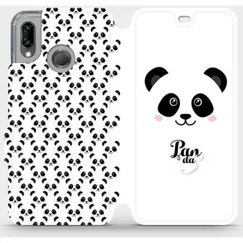 Pouzdro na mobilní telefon Flipové pouzdro Mobiwear - Huawei P20 Lite - M030P Panda Amálka (Knížkové flip pouzdro, obal, kryt na mobil Huawei P20 Lite - M030P Panda Amálka, materiál Umělá kůže + TPU - ochrana 360°, stojánek, silikonová vanička, magnetické zavírání)