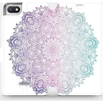 Pouzdro na mobilní telefon Flipové pouzdro Mobiwear - Xiaomi Redmi 6A - M008S Mandala (Knížkové flip pouzdro, obal, kryt na mobil Xiaomi Redmi 6A - M008S Mandala, materiál Umělá kůže + TPU - ochrana 360°, stojánek, silikonová vanička, magnetické zavírání)