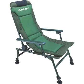 rybářské křeslo Mistrall křeslo zelené 50x60 cm