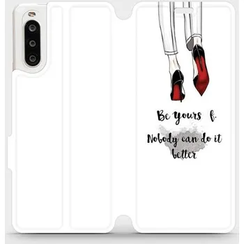 Pouzdro na mobilní telefon Flipové pouzdro Mobiwear - Sony Xperia 10 II - M046P Be yourself (Knížkové flip pouzdro, obal, kryt na mobil Sony Xperia 10 II - M046P Be yourself, materiál Umělá kůže + TPU - ochrana 360°, stojánek, silikonová vanička, magnetické zavírání)