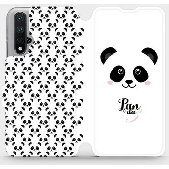 Pouzdro na mobilní telefon Flipové pouzdro Mobiwear - Honor 20 - M030P Panda Amálka (Knížkové flip pouzdro, obal, kryt na mobil Honor 20 - M030P Panda Amálka, materiál Umělá kůže + TPU - ochrana 360°, stojánek, silikonová vanička, magnetické zavírání)