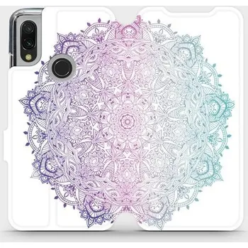 Pouzdro na mobilní telefon Flipové pouzdro Mobiwear - Xiaomi Redmi 7 - M008S Mandala (Knížkové flip pouzdro, obal, kryt na mobil Xiaomi Redmi 7 - M008S Mandala, materiál Umělá kůže + TPU - ochrana 360°, stojánek, silikonová vanička, magnetické zavírání)