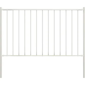 Plot OMAXI Plotový panel se sloupky, práškově lakovaná ocel 1,81 x 0,75 m, bílý 670478