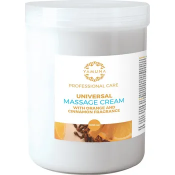 Masážní přípravek Masážní krém Yamuna - Pomeranč-Skořice 1000 ml