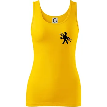 Dámské tričko Kominík logo prso - Dámské tílko - XS ( Žlutá )