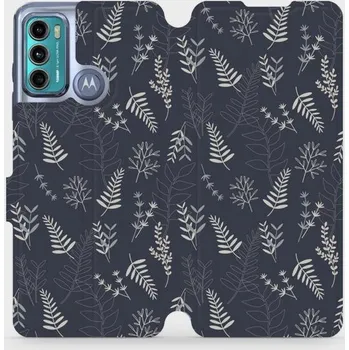 Pouzdro na mobilní telefon Flipové pouzdro Mobiwear - Motorola Moto G60 - VP15S Kapradiny (Knížkové flip pouzdro, obal, kryt na mobil Motorola Moto G60 - VP15S Kapradiny, materiál Umělá kůže + TPU - ochrana 360°, stojánek, silikonová vanička, magnetické zavírání)