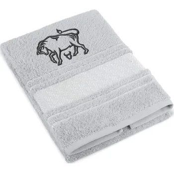 Ručník Bellatex Froté ručník mozaika se znamením BÝK Šedá