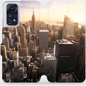 Pouzdro na mobilní telefon Flipové pouzdro Mobiwear - Xiaomi Redmi Note 11 / 11S - M138P New York (Knížkové flip pouzdro, obal, kryt na mobil Xiaomi Redmi Note 11 / 11S - M138P New York, materiál Umělá kůže + TPU - ochrana 360°, stojánek, silikonová vanička, magnetické zavírání)