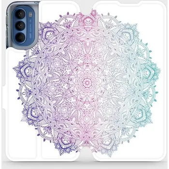 Pouzdro na mobilní telefon Flipové pouzdro Mobiwear - Motorola Moto G41 - M008S Mandala (Knížkové flip pouzdro, obal, kryt na mobil Motorola Moto G41 - M008S Mandala, materiál Umělá kůže + TPU - ochrana 360°, stojánek, silikonová vanička, magnetické zavírání)