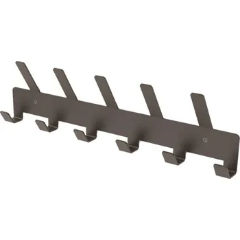 Věšák Kovový nástěnný věšák Cube - 6 řadý