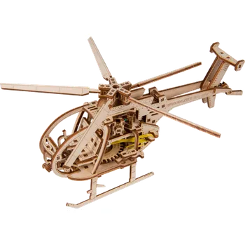 Puzzle WOODEN CITY 3D puzzle Vrtulník 173 dílků