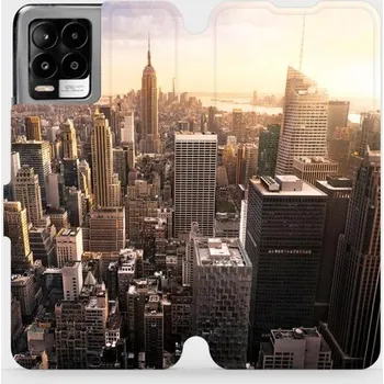 Pouzdro na mobilní telefon Flipové pouzdro Mobiwear - Realme 8 - M138P New York (Knížkové flip pouzdro, obal, kryt na mobil Realme 8 - M138P New York, materiál Umělá kůže + TPU - ochrana 360°, stojánek, silikonová vanička, magnetické zavírání)