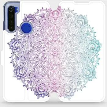 Pouzdro na mobilní telefon Flipové pouzdro Mobiwear - Xiaomi Redmi Note 8T - M008S Mandala (Knížkové flip pouzdro, obal, kryt na mobil Xiaomi Redmi Note 8T - M008S Mandala, materiál Umělá kůže + TPU - ochrana 360°, stojánek, silikonová vanička, magnetické zavírání)