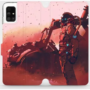 Pouzdro na mobilní telefon Flipové pouzdro Mobiwear - Samsung Galaxy M51 - MA09S Průzkumník s červeným vozítkem (Knížkové flip pouzdro, obal, kryt na mobil Samsung Galaxy M51 - MA09S Průzkumník s červeným vozítkem, materiál Umělá kůže + TPU - ochrana 360°, stojánek, silikonová)