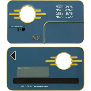 Karnevalový doplněk Replika bezpečnostní karty Fallout Limited Edition