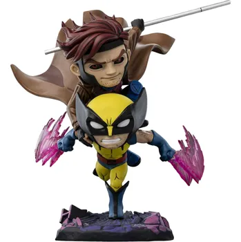 Soška X-Men 97 Mini Co. - Gambit and Wolverine 23 cm