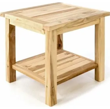 Zahradní stůl Menší zahradní odkládací stolek z teakového masivního dřeva 50x50x50 cm