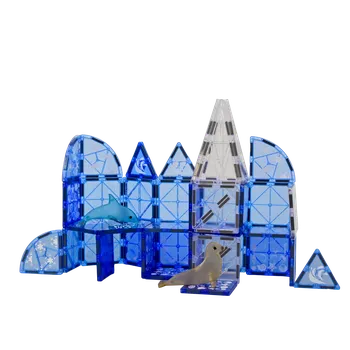 ostatní stavebnice Stavebnice GEM magnetická hra Svět polárních zvířat 30 dílků