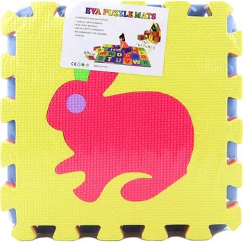Měkké bloky Zvířátka B 9ks pěnový koberec baby vkládací puzzle podložka na zem