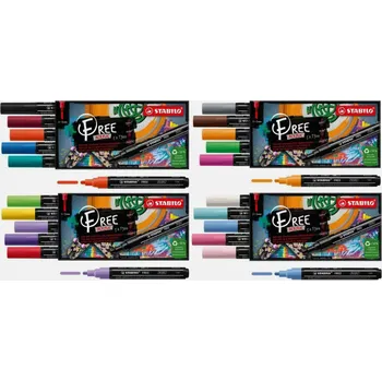 Kancelář STABILO FREE Akrylový popisovač T300 Sada Candy NEW