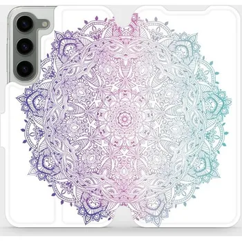 Pouzdro na mobilní telefon Flipové pouzdro Mobiwear - Samsung Galaxy S23 Plus - M008S Mandala (Knížkové flip pouzdro, obal, kryt na mobil Samsung Galaxy S23 Plus - M008S Mandala, materiál Umělá kůže + TPU - ochrana 360°, stojánek, silikonová vanička, magnetické zavírání)