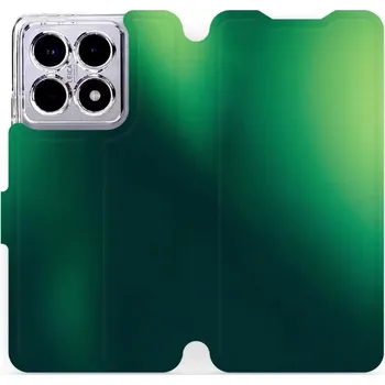 Flipové pouzdro Mobiwear - Xiaomi 14T - VP61S Zelený odstín (Knížkové flip pouzdro, obal, kryt na mobil Xiaomi 14T - VP61S Zelený odstín, materiál Umělá kůže + TPU - ochrana 360°, stojánek, silikonová vanička, magnetické zavírání)