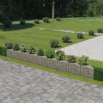Plot OMAXI Gabionová zeď z pozinkované oceli 630 x 30 x 50 cm 592091