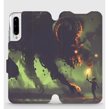 Pouzdro na mobilní telefon Flipové pouzdro Mobiwear - Xiaomi Mi A3 - VA08P Příšera a kluk s pochodní (Knížkové flip pouzdro, obal, kryt na mobil Xiaomi Mi A3 - VA08P Příšera a kluk s pochodní, materiál Umělá kůže + TPU - ochrana 360°, stojánek, silikonová vanička, magnetické zavírá