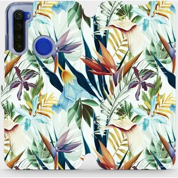 Pouzdro na mobilní telefon Flipové pouzdro Mobiwear - Xiaomi Redmi Note 8T - M071P Flóra (Knížkové flip pouzdro, obal, kryt na mobil Xiaomi Redmi Note 8T - M071P Flóra, materiál Umělá kůže + TPU - ochrana 360°, stojánek, silikonová vanička, magnetické zavírání)