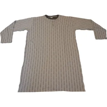 Pánská noční košile xcena Pánská noční košile šedá bavlněná Velikost: M