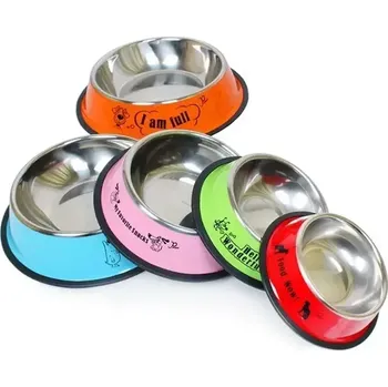 Miska pro psa Velká nerezová miska pro psa 1600 ml RO2554 (Nerezová protiskluzová miska pro psa nebo kočku o průměru 30 cm a objemu 1600ml)