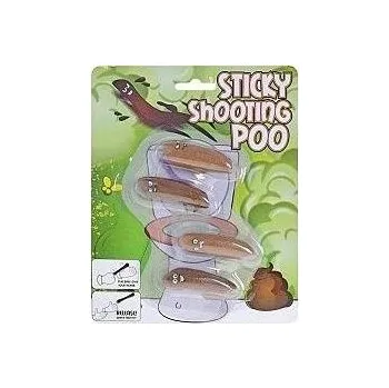 Hra na zahradu Střílecí a lepící lejno 4ks na kartě