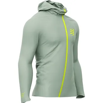 Běžecké oblečení Běžecká bunda Compressport Hurricane Waterproof 10/10 Jacket - Ice Flow Velikost textilu: S