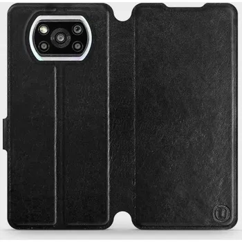 Pouzdro na mobilní telefon Flipové pouzdro Mobiwear - Xiaomi Poco X3 Pro - Černé a šedé (Knížkové flip pouzdro, obal, kryt na mobil Xiaomi Poco X3 Pro - Černé a šedé, materiál Umělá kůže + TPU - ochrana 360°, stojánek, silikonová vanička, magnetické zavírání)