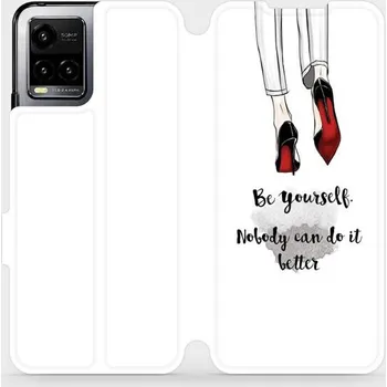 Pouzdro na mobilní telefon Flipové pouzdro Mobiwear - Vivo Y21s - M046P Be yourself (Knížkové flip pouzdro, obal, kryt na mobil Vivo Y21s - M046P Be yourself, materiál Umělá kůže + TPU - ochrana 360°, stojánek, silikonová vanička, magnetické zavírání)