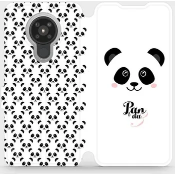 Pouzdro na mobilní telefon Flipové pouzdro Mobiwear - Nokia 5.3 - M030P Panda Amálka (Knížkové flip pouzdro, obal, kryt na mobil Nokia 5.3 - M030P Panda Amálka, materiál Umělá kůže + TPU - ochrana 360°, stojánek, silikonová vanička, magnetické zavírání)