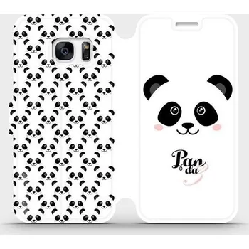 Pouzdro na mobilní telefon Flipové pouzdro Mobiwear - Samsung Galaxy S7 - M030P Panda Amálka (Knížkové flip pouzdro, obal, kryt na mobil Samsung Galaxy S7 - M030P Panda Amálka, materiál Umělá kůže + TPU - ochrana 360°, stojánek, silikonová vanička, magnetické zavírání)