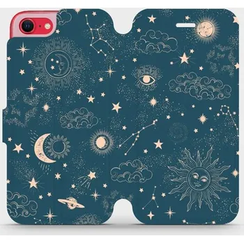 Pouzdro na mobilní telefon Flipové pouzdro Mobiwear - Apple iPhone SE 2020 / SE 2022 - VP14S Magický vesmír (Knížkové flip pouzdro, obal, kryt na mobil Apple iPhone SE 2020 / SE 2022 - VP14S Magický vesmír, materiál Umělá kůže + TPU - ochrana 360°, stojánek, silikonová vanička,)