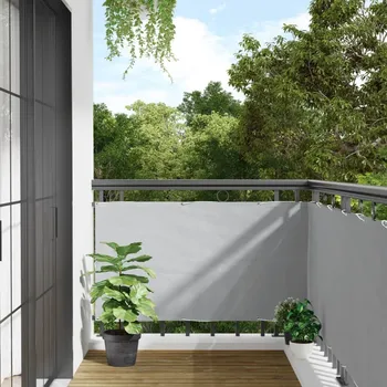 Plot OMAXI Balkonová zástěna šedá 600 x 75 cm PVC 877467