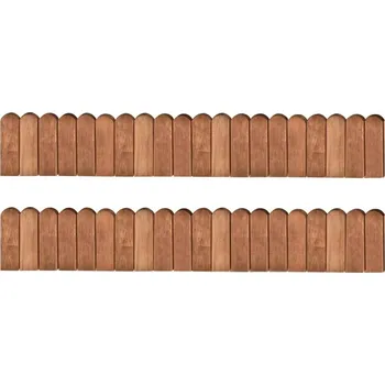 Zahradní obrubník OMAXI Trávníkové lemy 2 ks 120 cm impregnované borové dřevo 970646